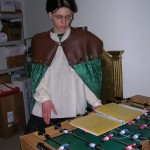 Jordan playing with foosball