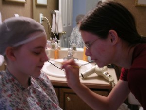 Becca gets a makeup job