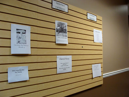 The bulletin board